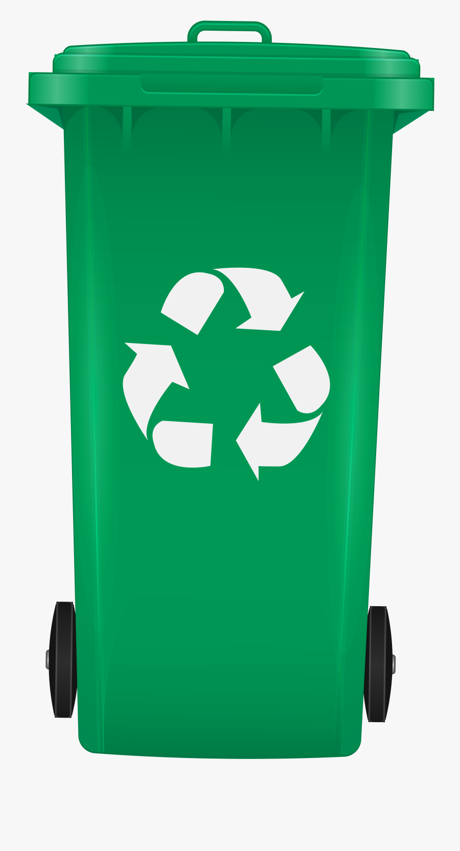 Recycling Bin Png Clip Art Green Recycle Bin Png Free Transparent | The ...