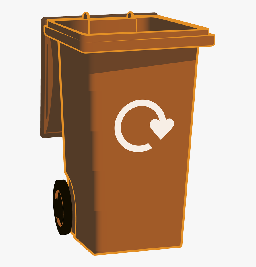 Transparent Recycle Bins Clipart - Green Recycling Bin Transparent, Transparent Clipart