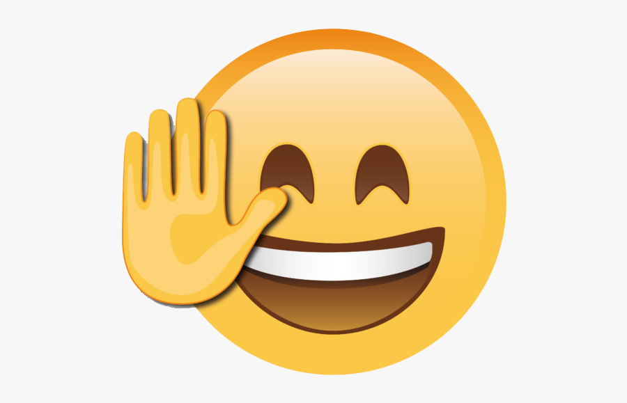 Clip Art Hi Emoji Similey - High Five Emoji Png, Transparent Clipart