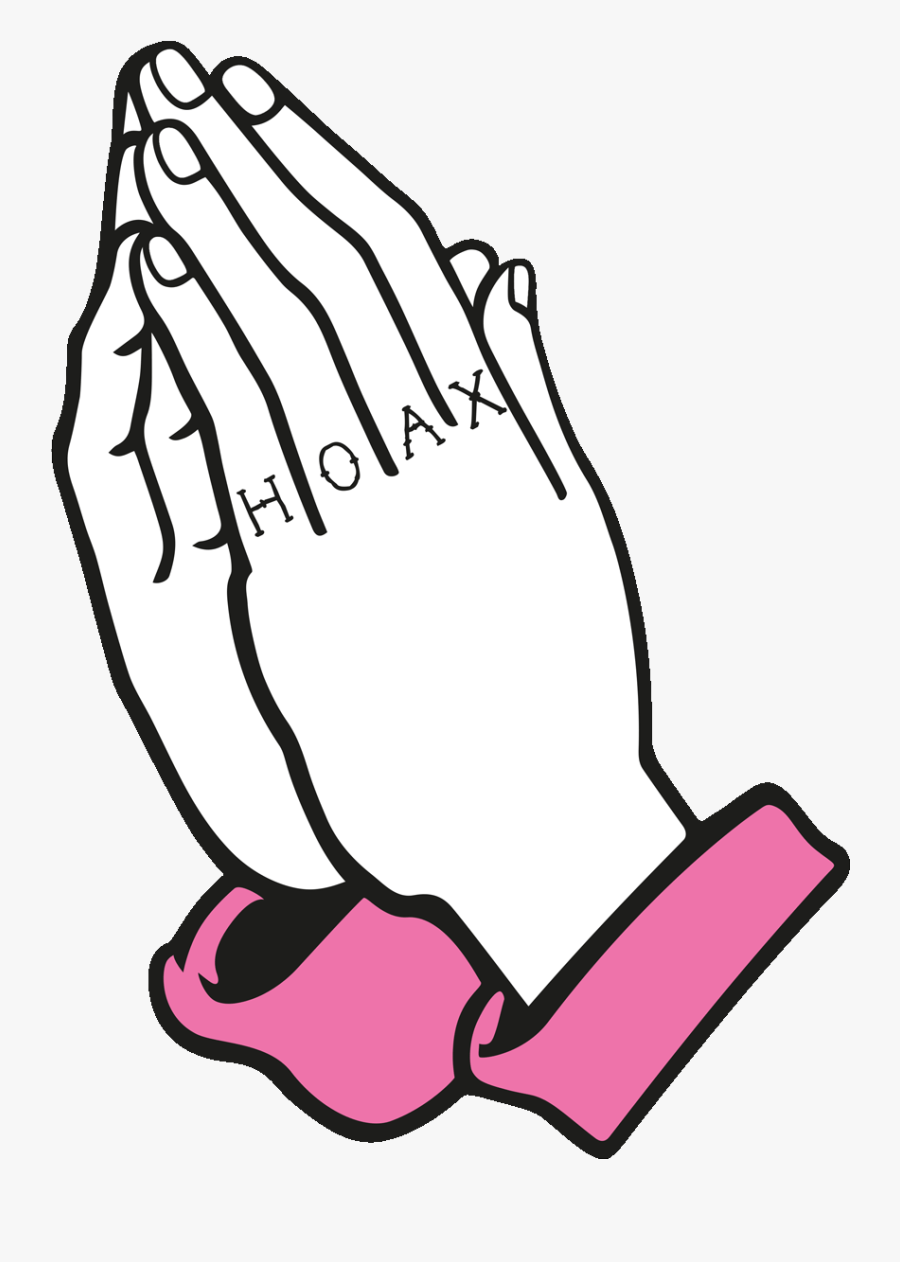 Pray Praying Hands Sticker By Saint Hoax - Praying Hands Vector, Transparent Clipart