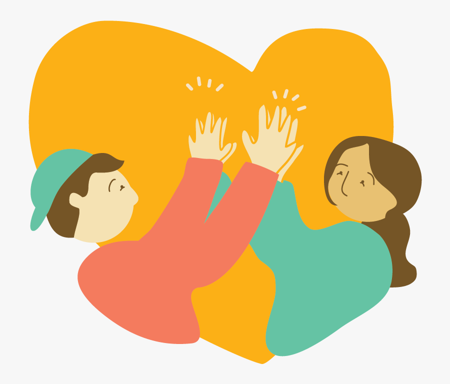 Highfive - High Five Both Hands, Transparent Clipart