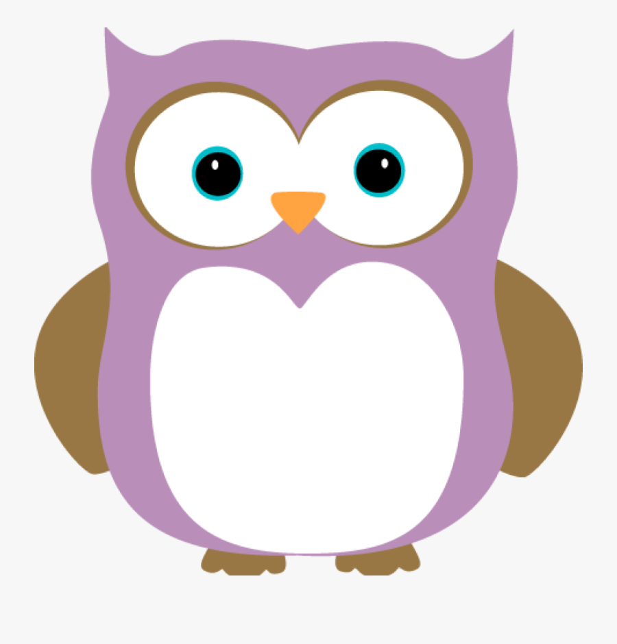 Owls Clipart Sign - Purple Cute Owl Clipart, Transparent Clipart