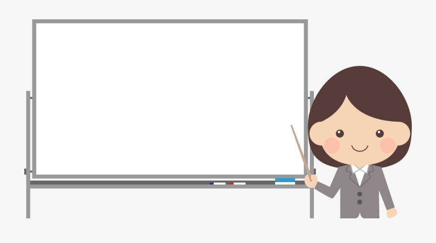 Clipart Teacher Whiteboard - กรอบ รูป การ์ตูน นักเรียน, Transparent Clipart