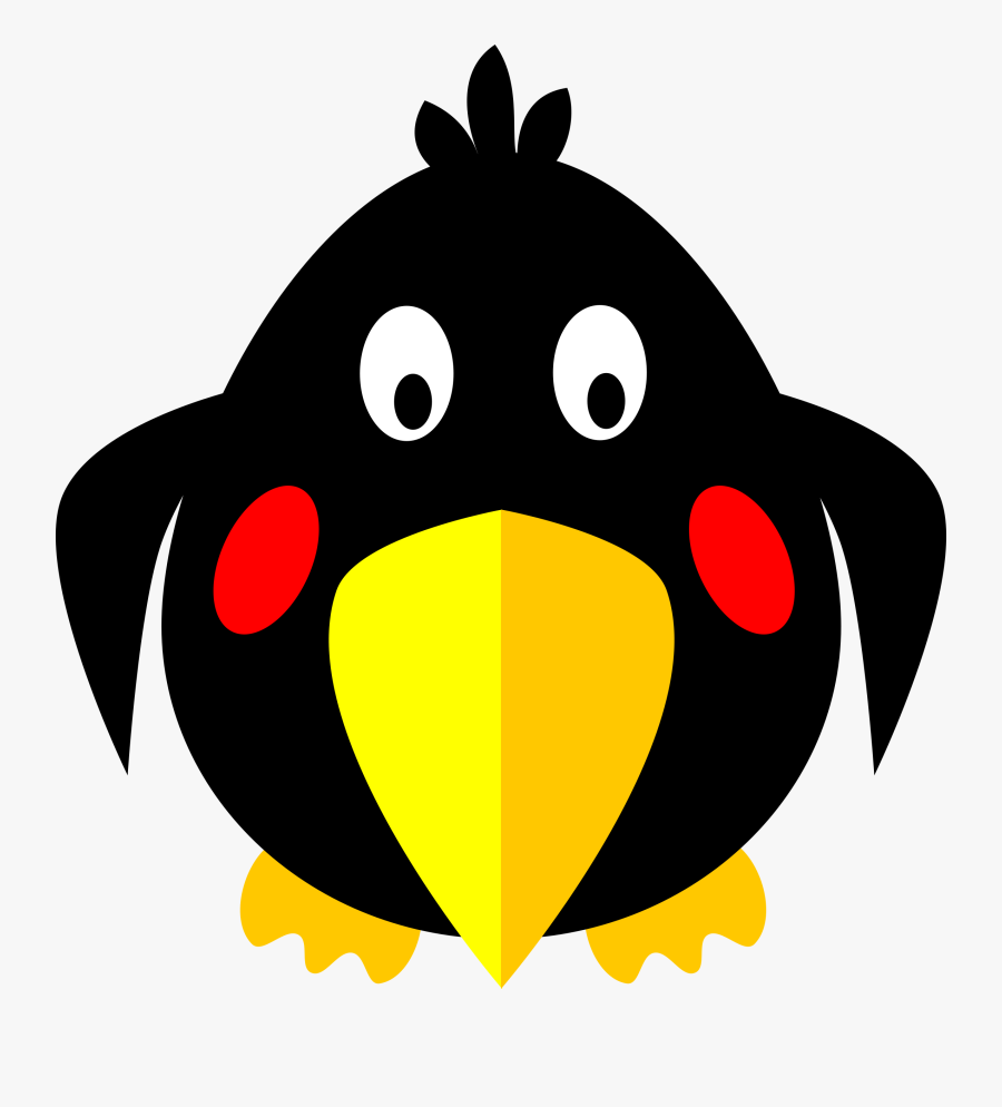 Free Clipart - Clip Art Crow Face, Transparent Clipart