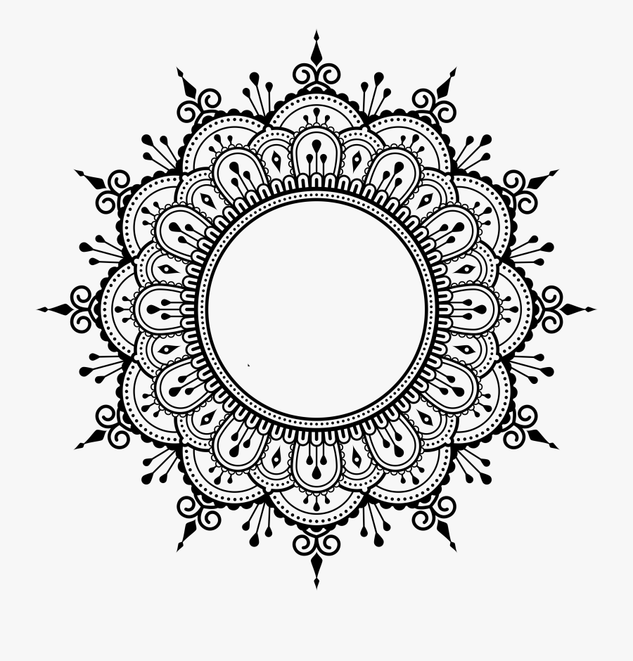 Clip Art Henna Mandala - Transparent Mandala Designs Png , Free ...