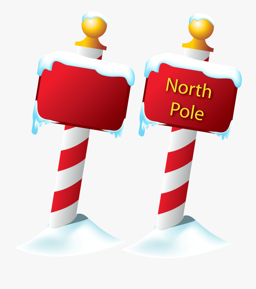 Banner Clipart North Pole - North Pole Sign Png, Transparent Clipart