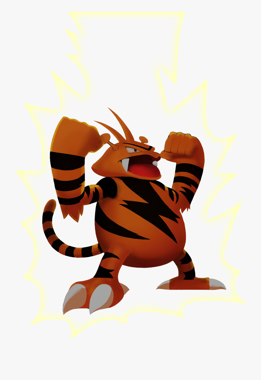 Electabuzz Used Punch - Illustration, Transparent Clipart