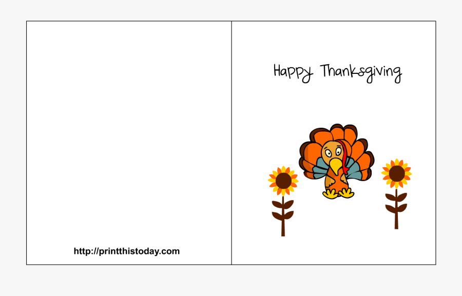 Clip Art Black And White Stock - Printable Thanksgiving Cards, Transparent Clipart