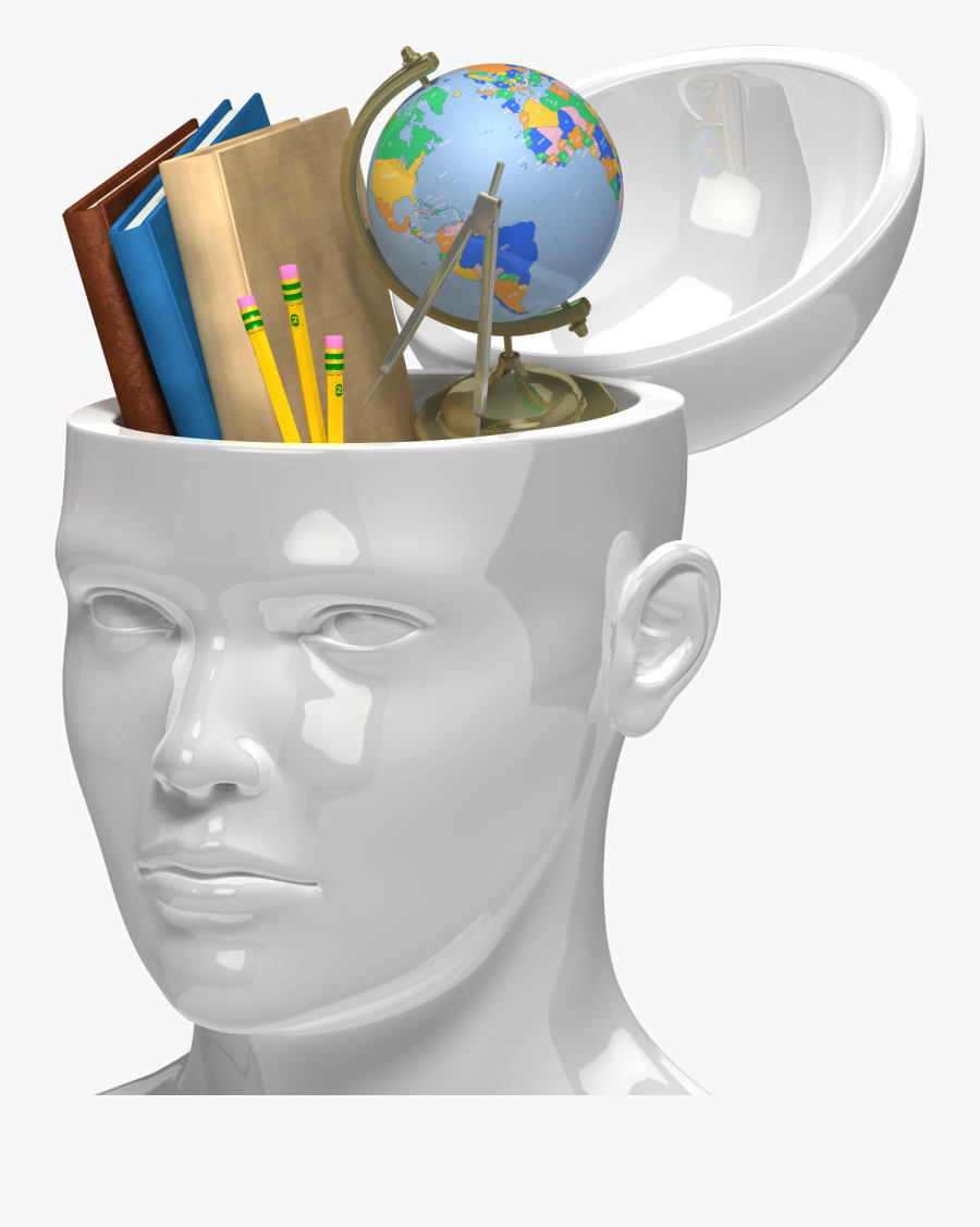 Books Coming Out Of Head, Transparent Clipart