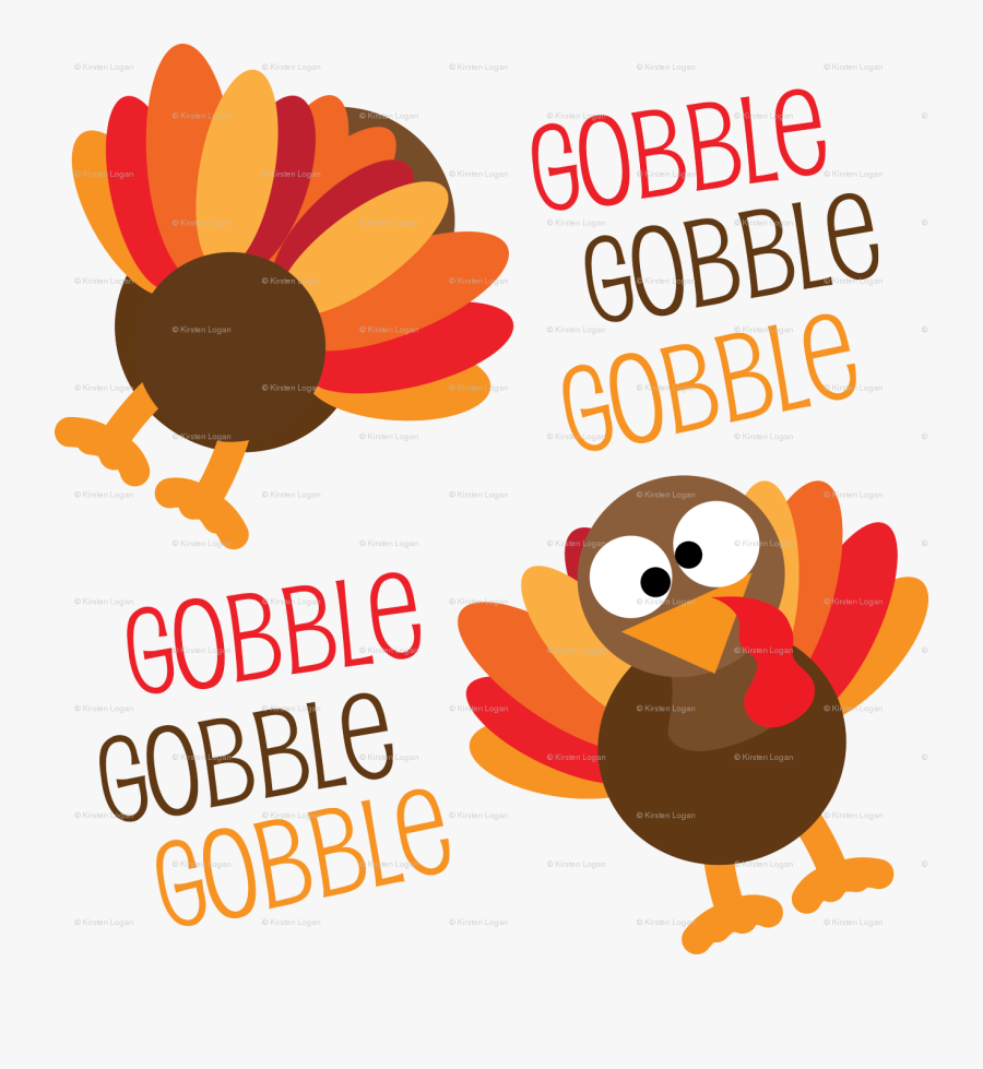 Gobble, Gobble, Gobble Funny Turkey Thanksgiving Wallpaper - Happy Thanksgiving Gobble Gobble, Transparent Clipart