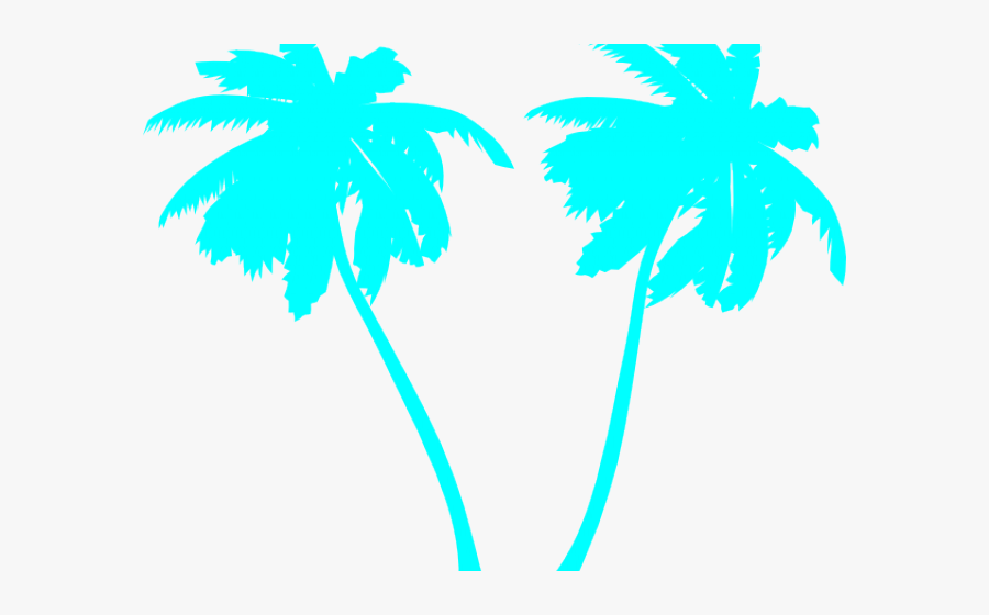 Vector Clipart Palm Tree - Pink Palm Tree Vector, Transparent Clipart