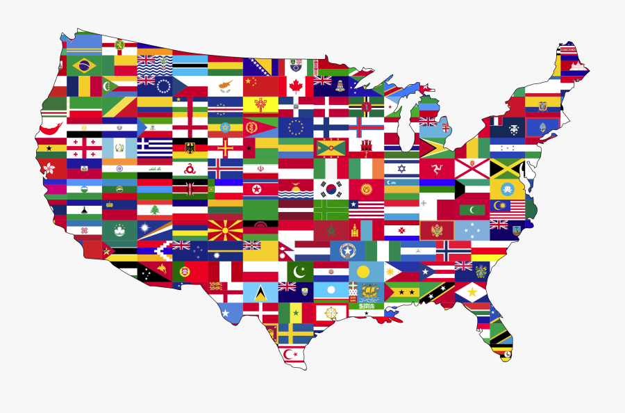 United States Melting Pot, Transparent Clipart