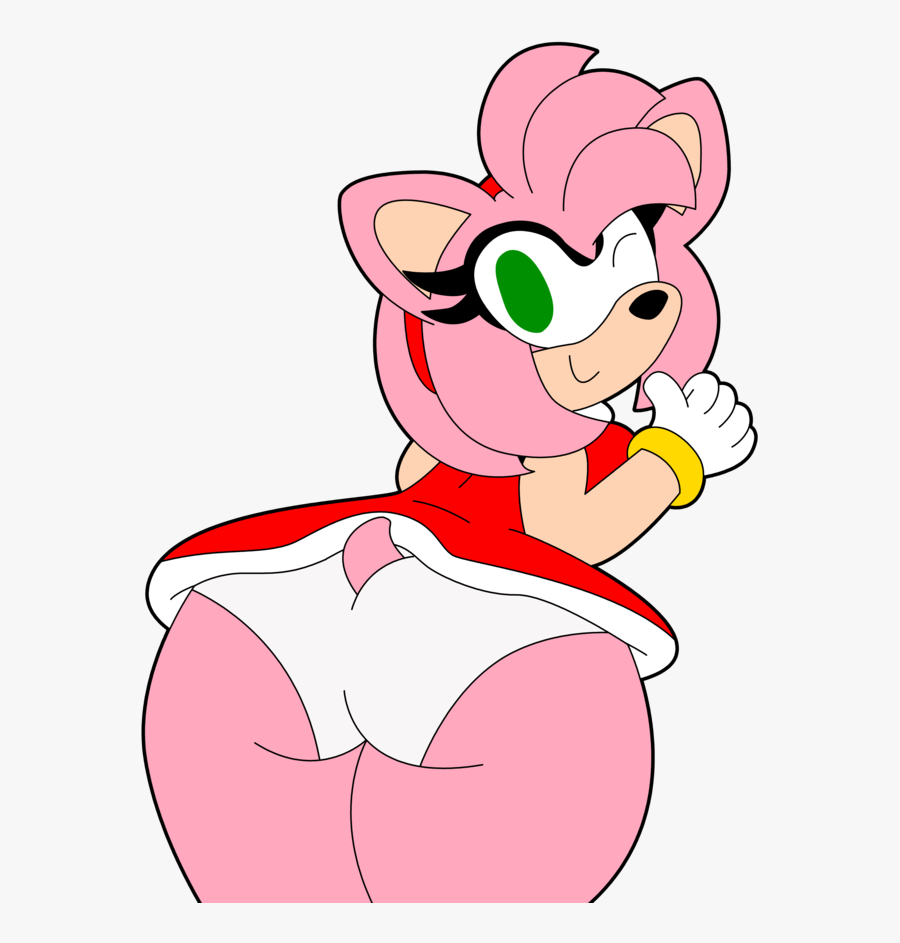 Transparent Fat Clipart - Amy Rose Sonic Inflation, Transparent Clipart