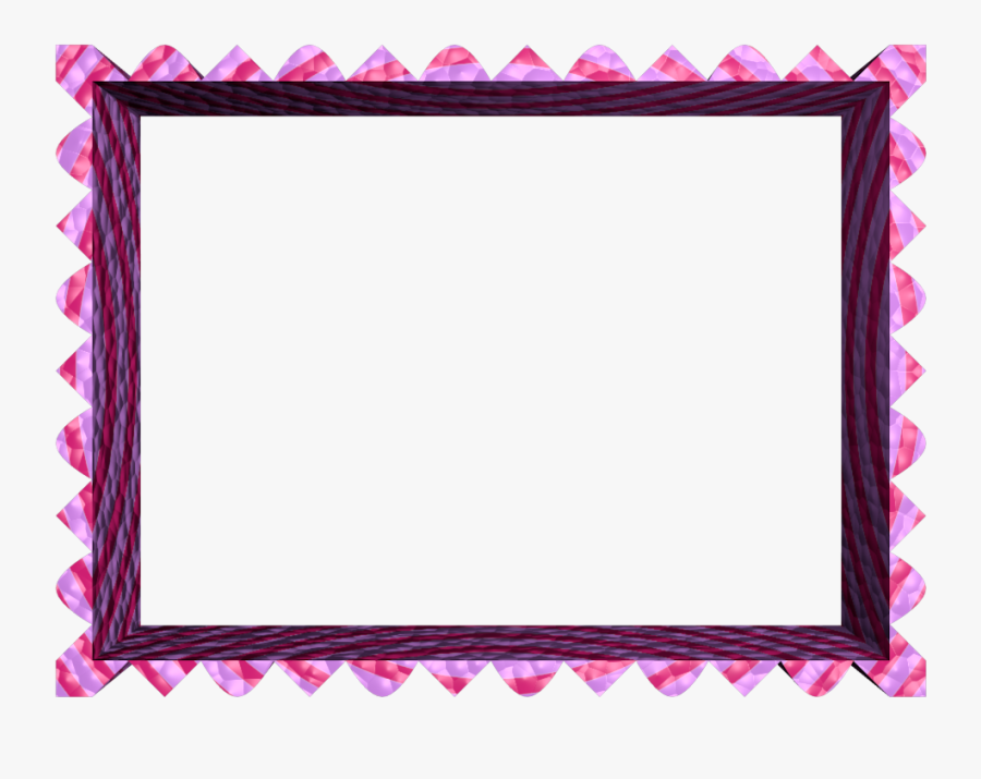 Transparent Colorful Border Clipart - Pink And Red Borders, Transparent Clipart