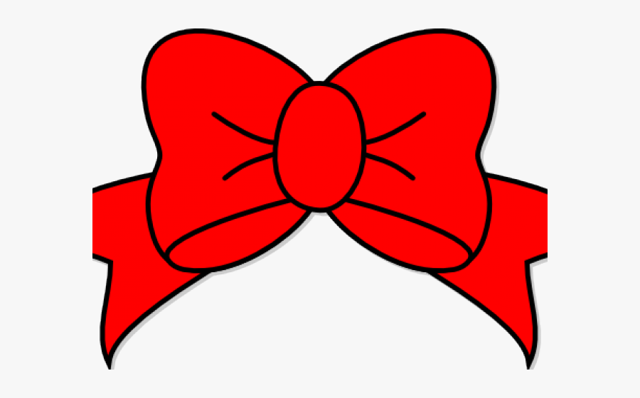 Transparent Red Bow Clipart - Red Hair Bow Clipart, Transparent Clipart