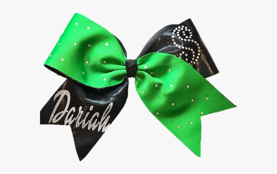 Name Delight Cheer Bow - Cheer Bows Green Black An White, Transparent Clipart