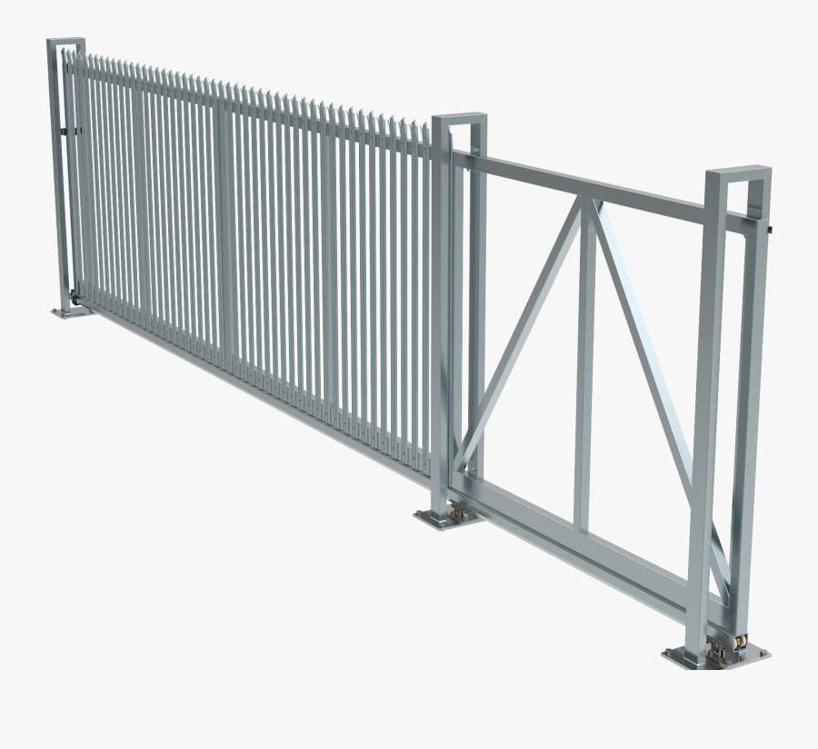 Metal Gate Png - Manual Sliding Gate, Transparent Clipart