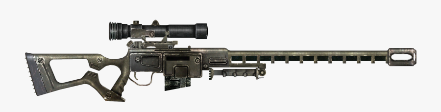 Drawn Snipers Sniper Rifle - Fallout 3 Sniper Rifle, Transparent Clipart