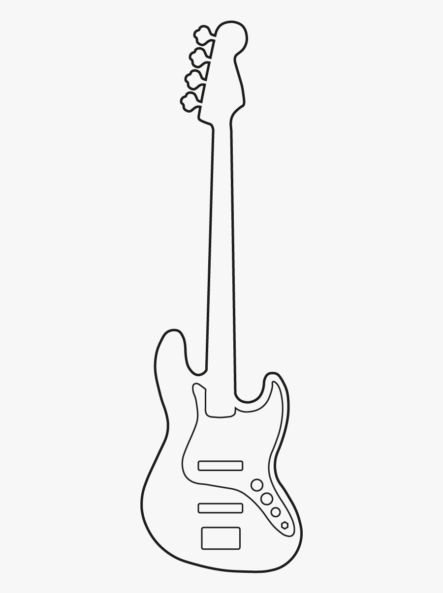 Bass Guitar, Transparent Clipart