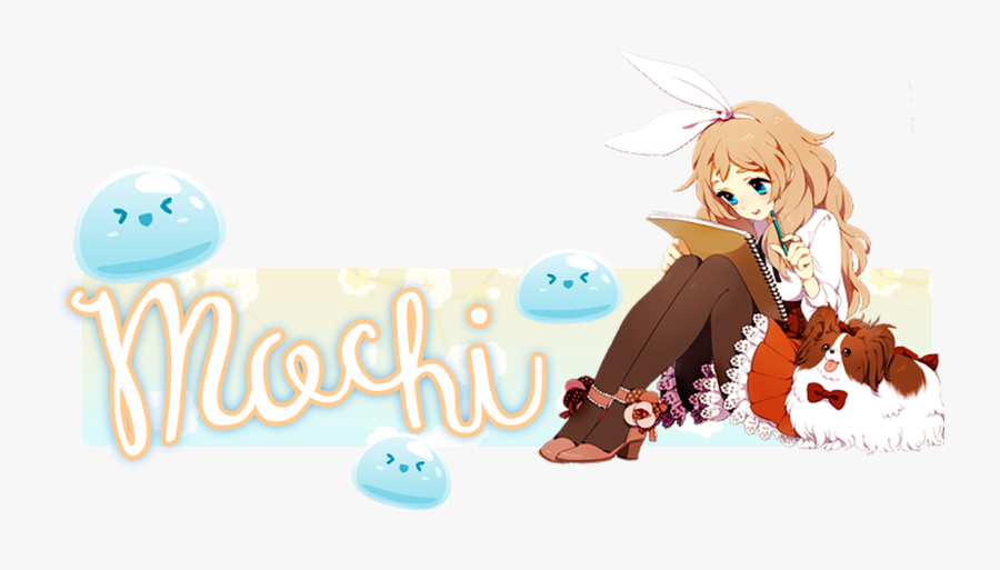 Transparent Mochi Png - Anime Girl With Dog Png, Transparent Clipart