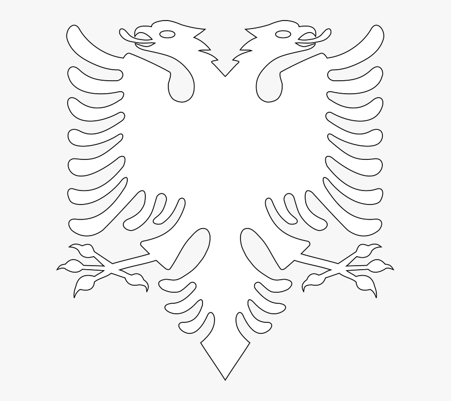 Red Albanian Eagle, Transparent Clipart