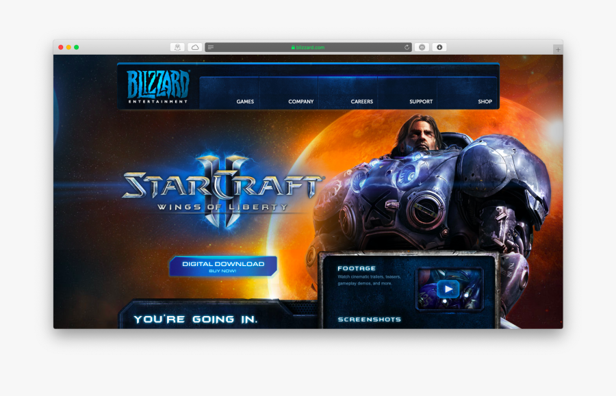 Starcraft Ii Mac Game - Starcraft Website Template, Transparent Clipart