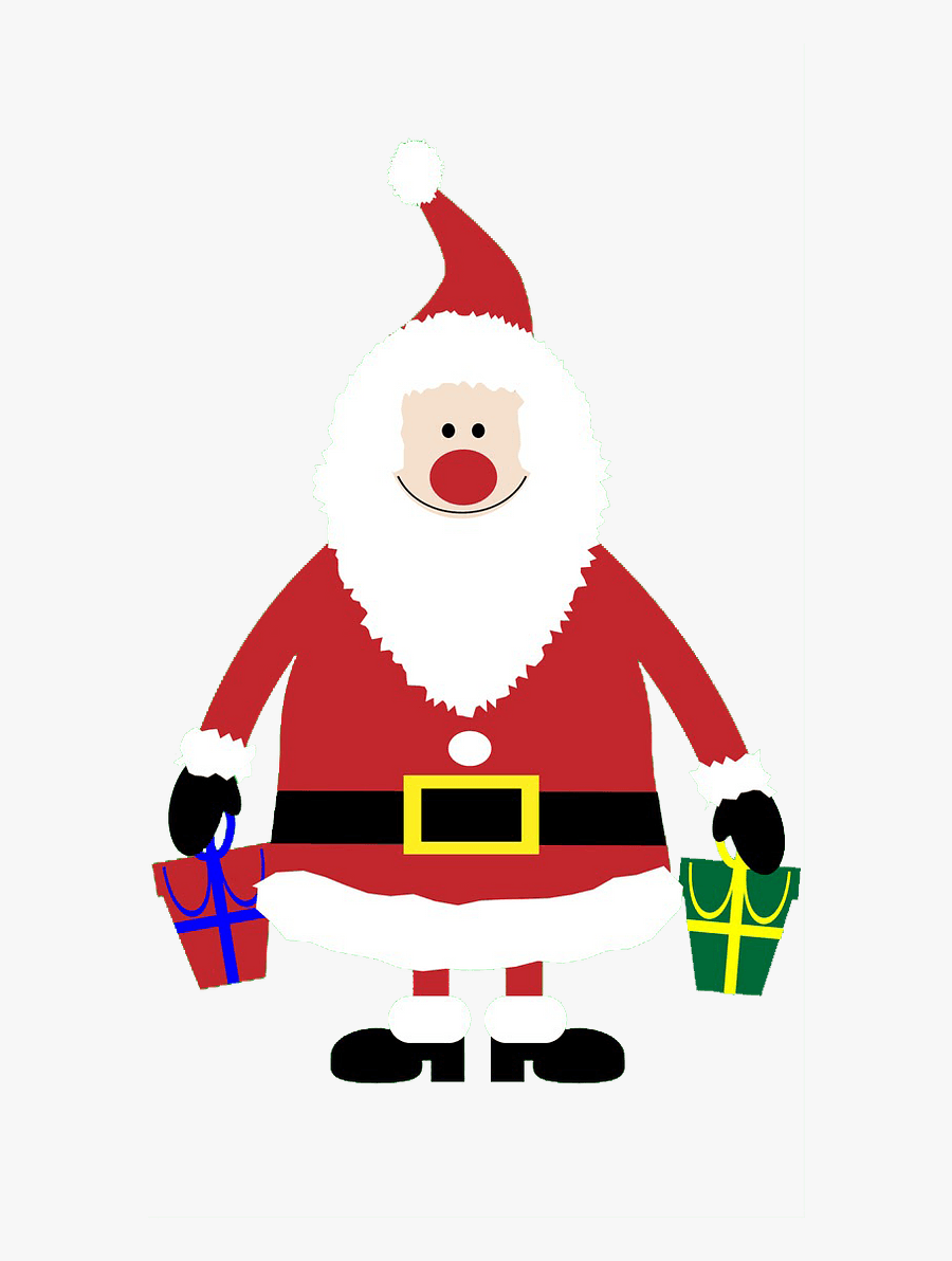 Fun Santa Background, Transparent Clipart