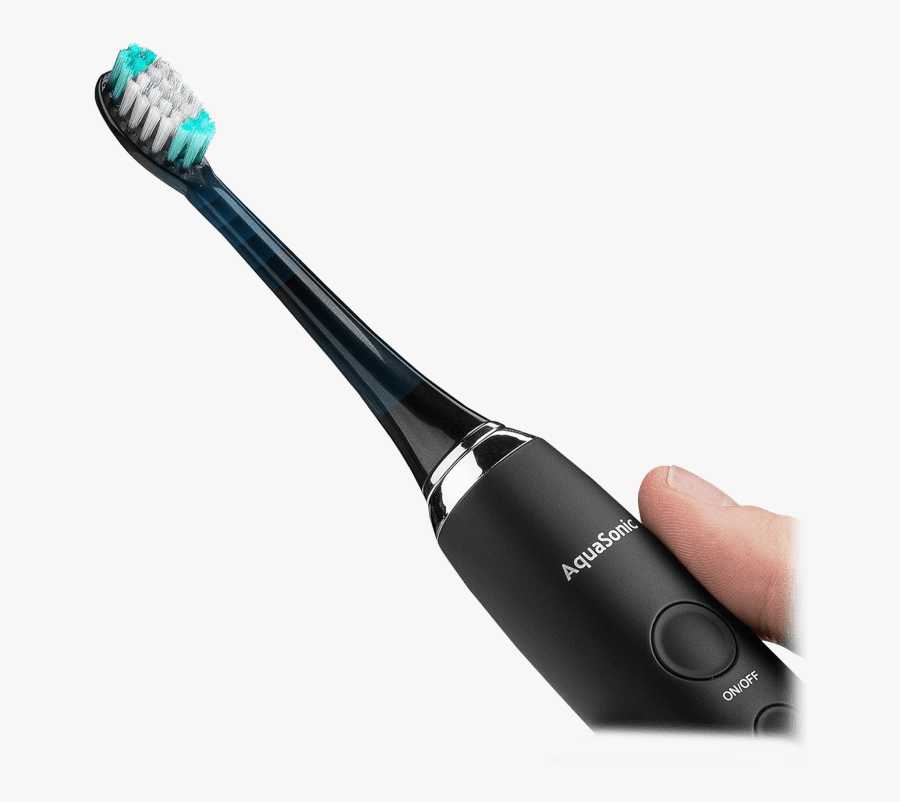 Aquasonic Black Series Ultrasonic Whitening Toothbrush, Transparent Clipart