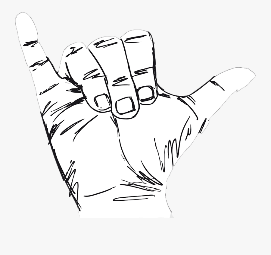Shakka Hand Gesture - Hand Y Sign, Transparent Clipart