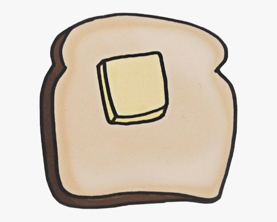 #aesthetic #toast #cute #butter #freetoedit, Transparent Clipart