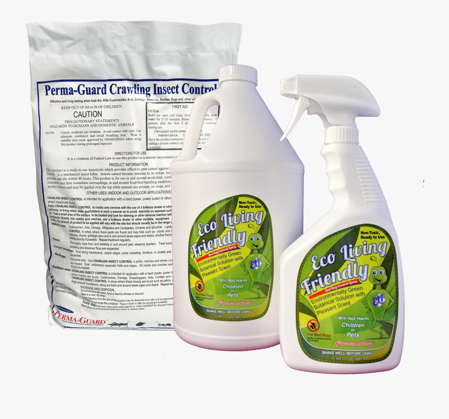 Eco Living Friendly For Bed Bugs And Perma Guard Diatomaceous - Pest Control, Transparent Clipart
