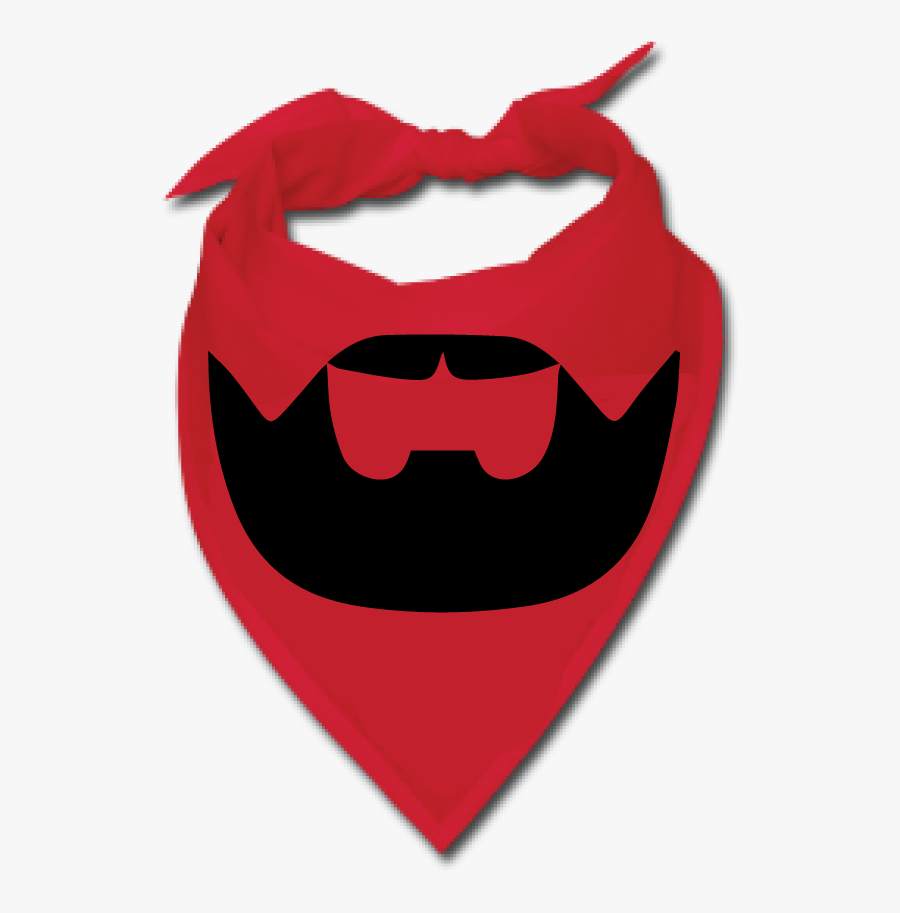 Red Beardilizer Bandana - Facial Bandana Png, Transparent Clipart