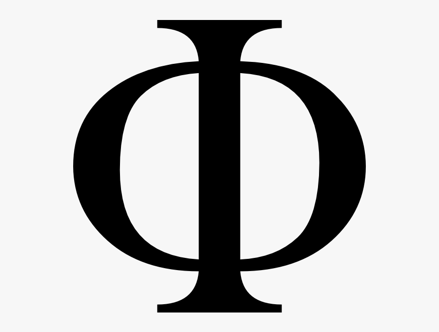 Phi Integrated Information Symbol - Greek Letter Phi, Transparent Clipart