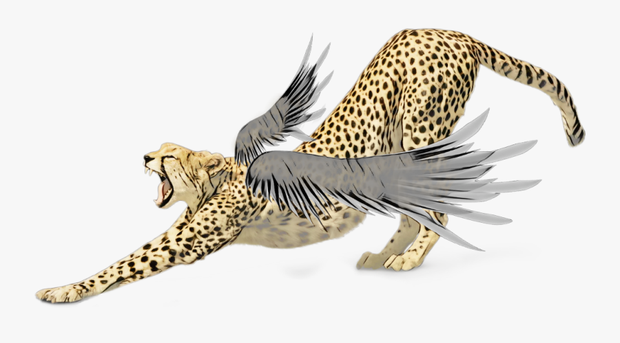 #cheetah #fly - Monipulasi Photo Shop, Transparent Clipart