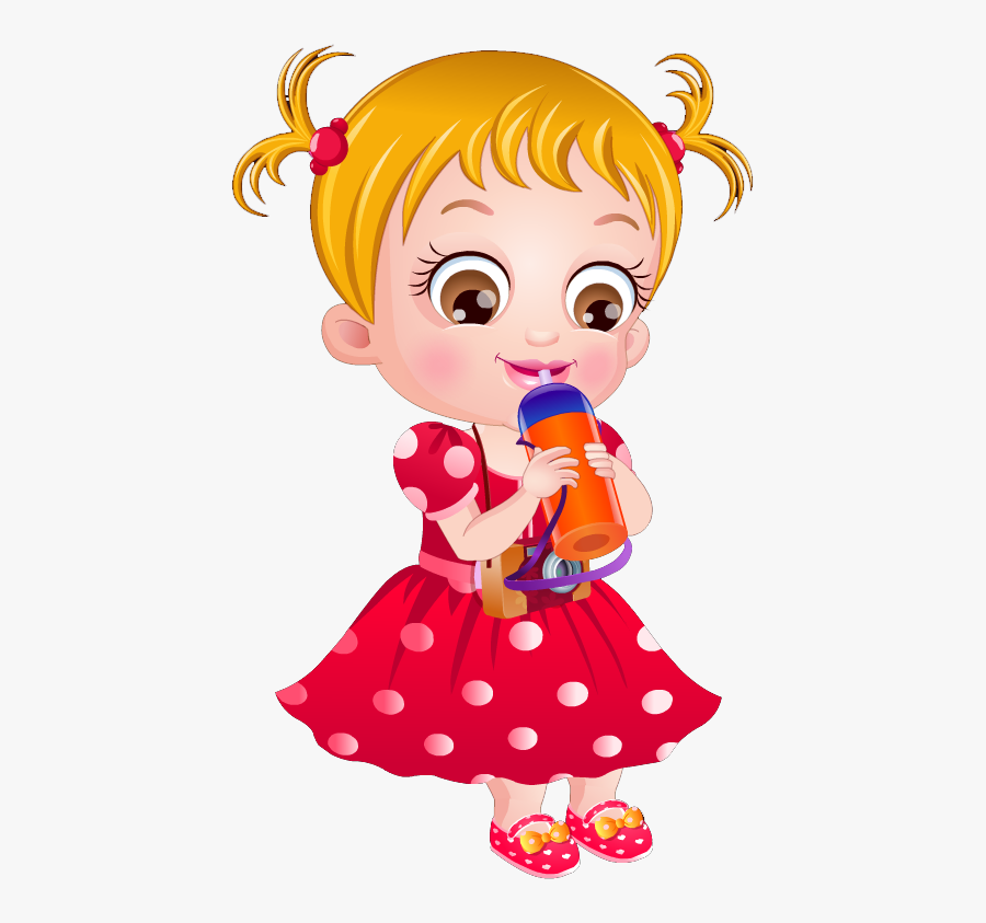 Girl Drinking Orange Juice Clipart, Transparent Clipart