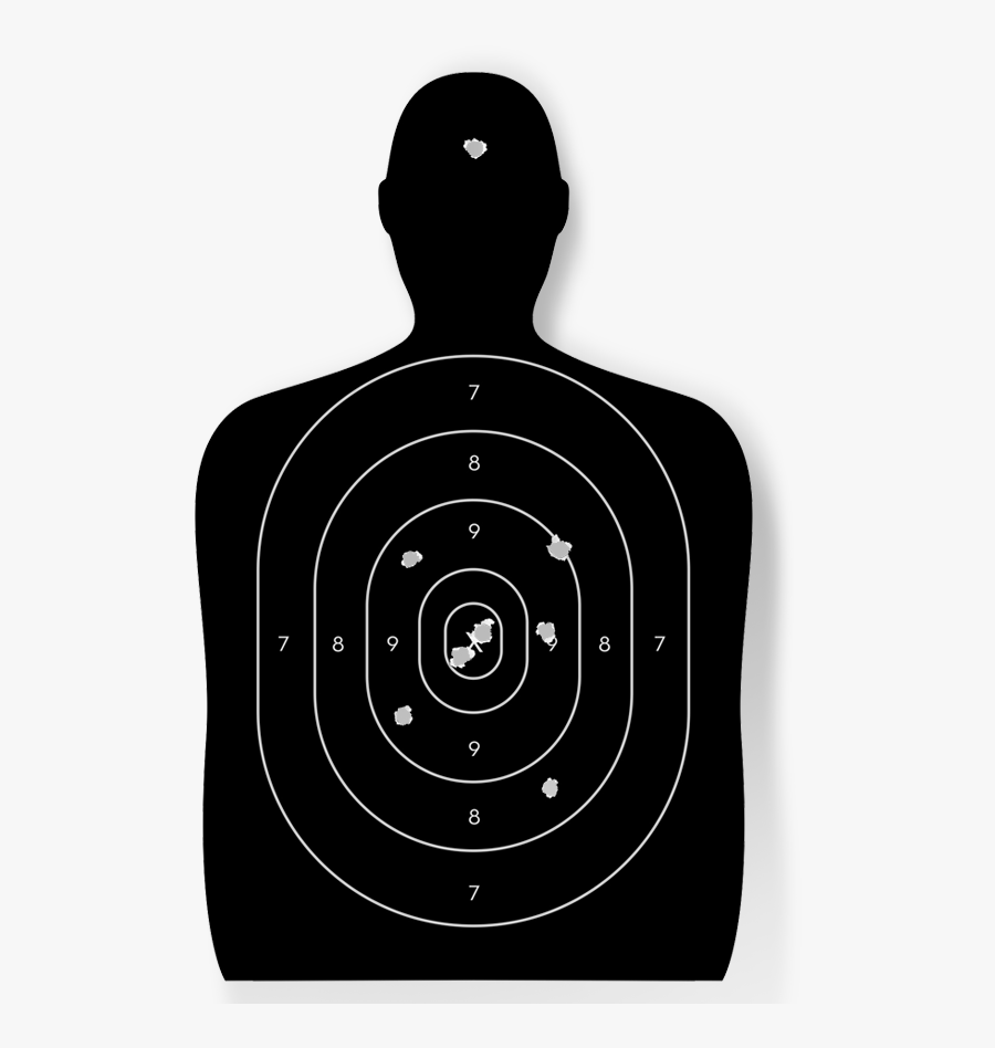 Shooting Target Stock Photography Bullet Royalty-free - Human Shooting Range Target, Transparent Clipart