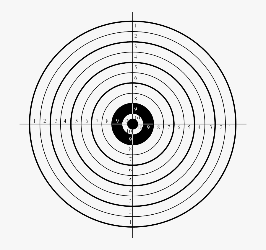 Shooting Target Shooting Sport Shooting Range Clip - Printable Shooting Target, Transparent Clipart