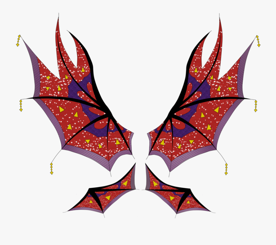 #fairy #fairywings #colorful #colorfulwings #dragonwings - Illustration, Transparent Clipart