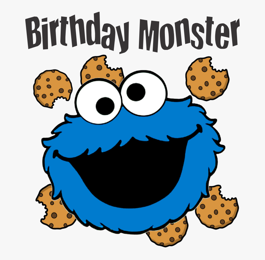 Cookie Monster Birthday Clipart, Transparent Clipart