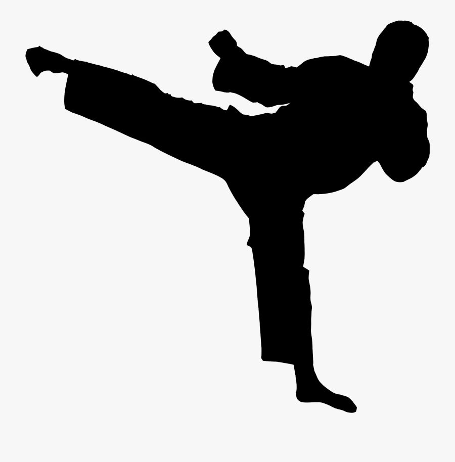Chinese Martial Arts Karate Taekwondo Kuk Sul Do - Silhouette Karate Png, Transparent Clipart