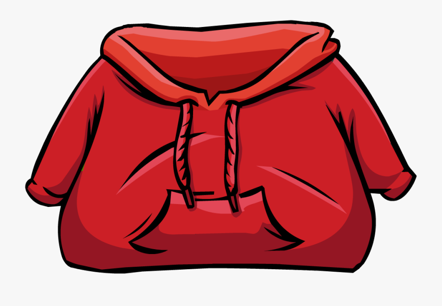 Collection Of Red - Hoodie Club Penguin, Transparent Clipart