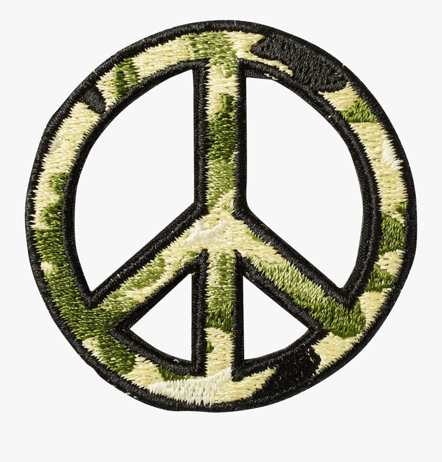 Peace Sign - Camo Peace Sign Png, Transparent Clipart