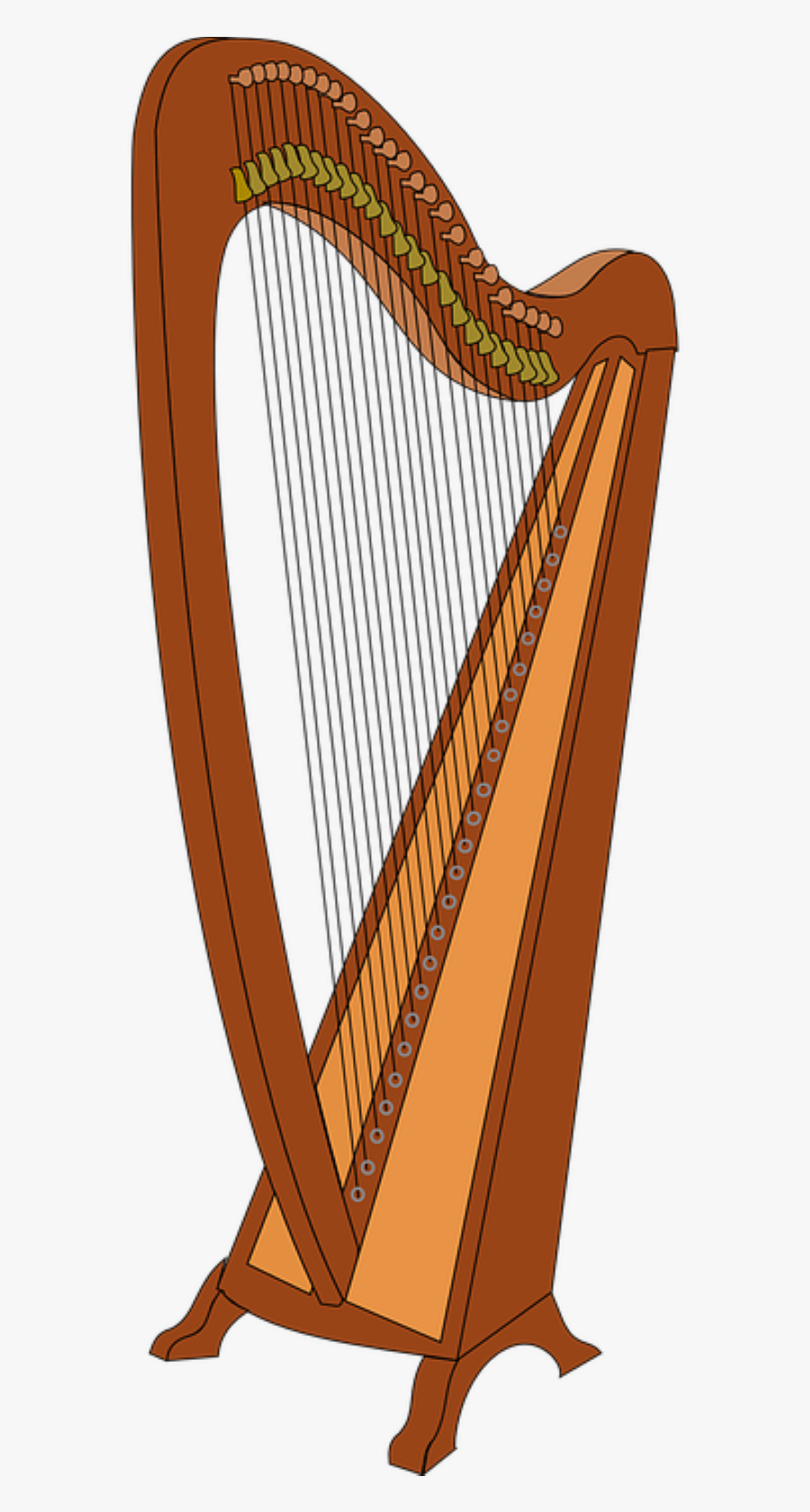 The Harp - Instrument De Musique Qui Commence Par H, Transparent Clipart