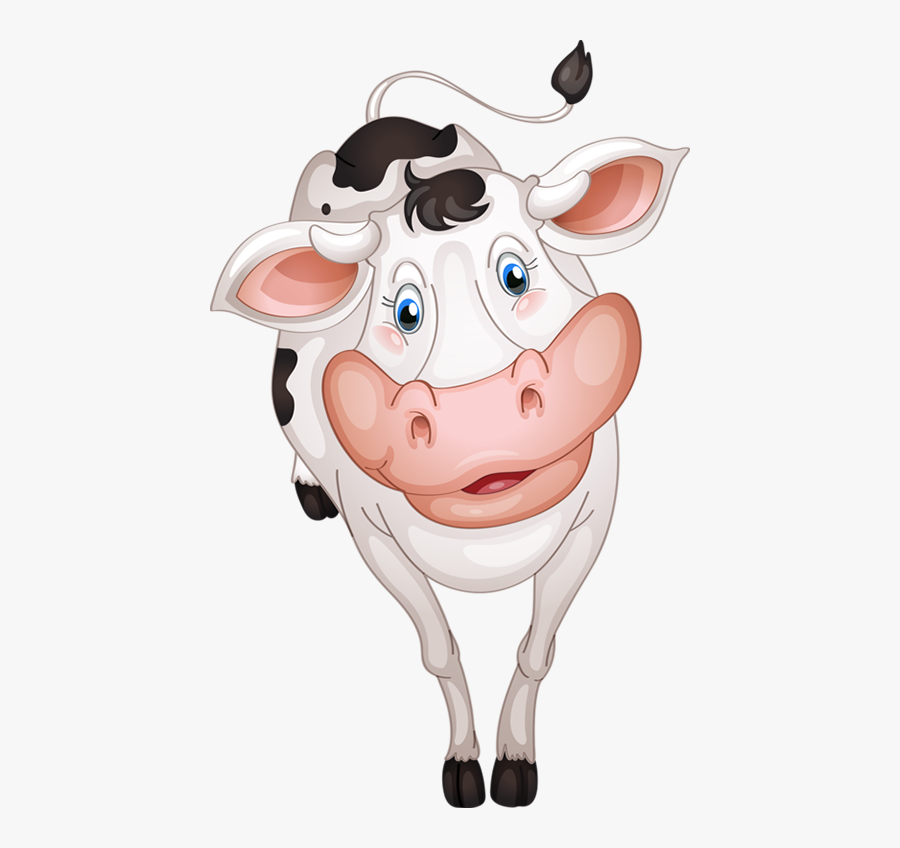 Cow Cartoon Vector, Transparent Clipart
