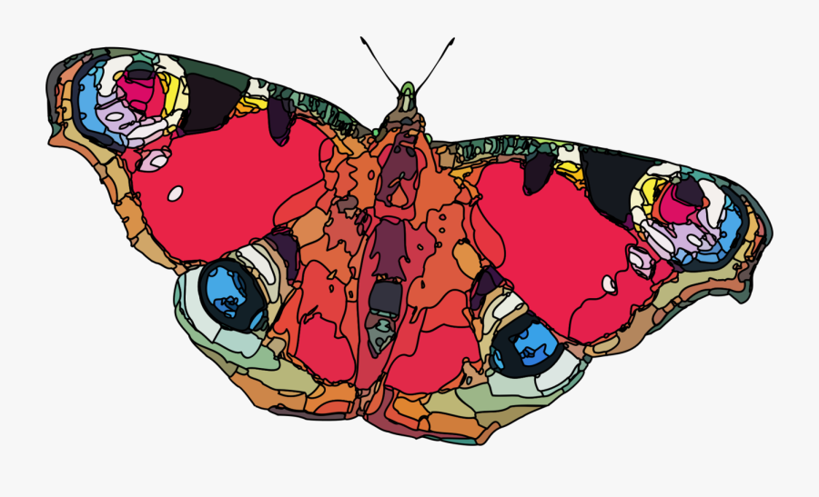 Butterfly,cynthia Subgenus,art - Aglais Io, Transparent Clipart
