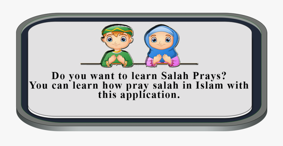 Transparent Salat Prayer Clipart - Cartoon, Transparent Clipart