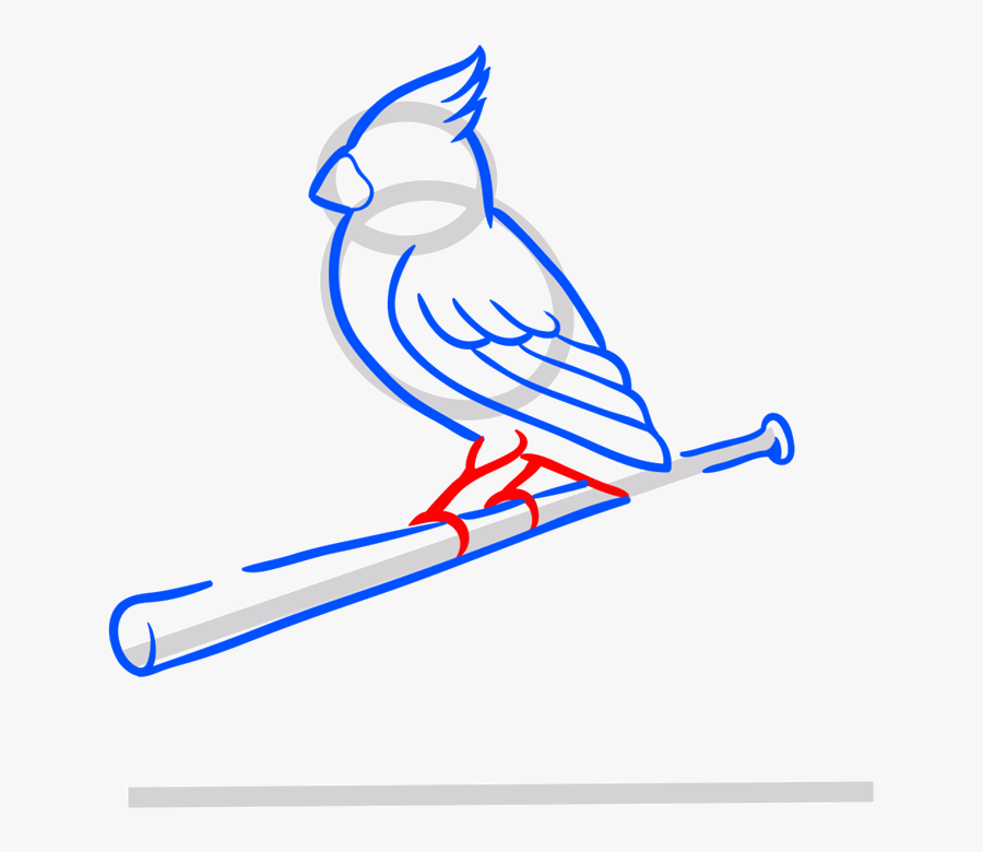 Stl Cardinals Logo Black And White, Transparent Clipart