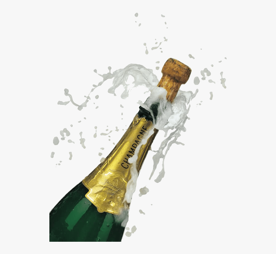 Transparent Clipart Champagne Bottle Popping, Transparent Clipart