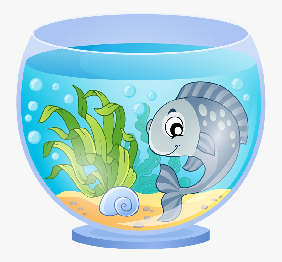 Transparent Fish Tank Clipart - Fish In Aquarium Clipart, Transparent Clipart