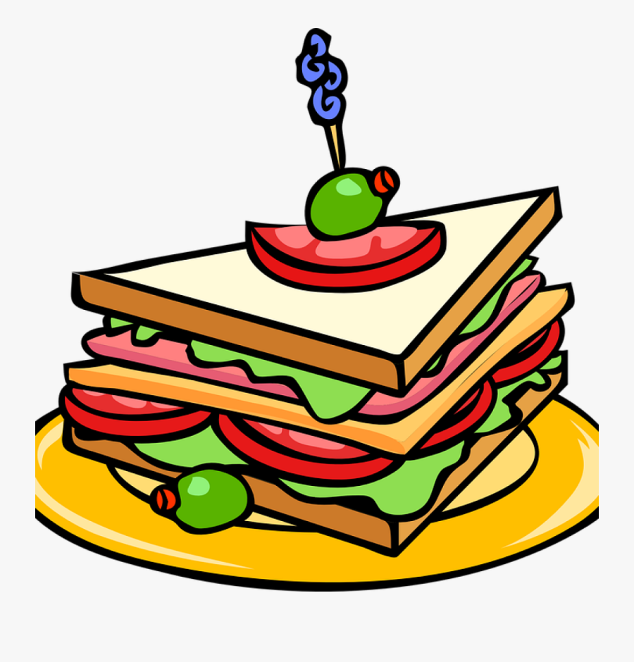 Party Food Clipart Party Food Clipart Sandwich Food - Sandwich Clip Art, Transparent Clipart